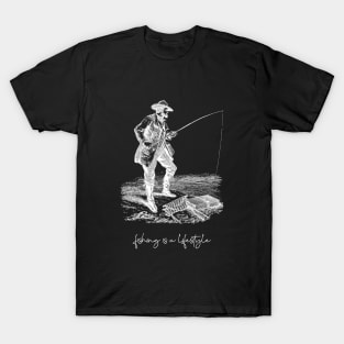 Fishing is a Lifestyle Vintage T-Shirt